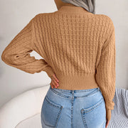 Ribbed knit top in heavyweight acrylic, cut slim through the body, product photo 3