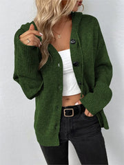Hooded cardigan coat with full-length sleeves, product photo 4