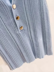 Slim polo collar knit vest that pulls on over the head, product photo 2