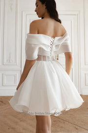 Strapless organza two-piece bridal gown with a court train, photo 5.